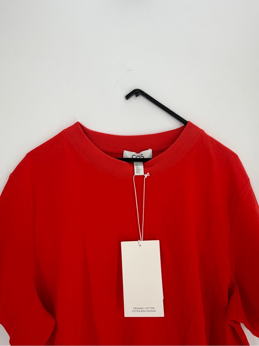 Cos Red Oversized Short Sleeved T-Shirt